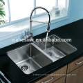 Handmade Stainless Steel Double Bowl Kitchen Sink, cUpc Handmade Kitchen Sink